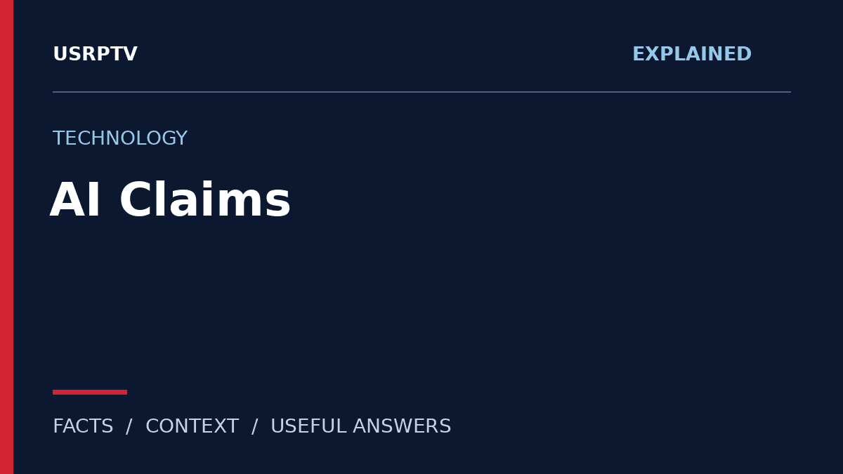 AI claims — original USRPTV explainer graphic